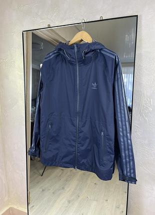 Водовідштовхувальна вітровка adidas originals ripstop темно-синя