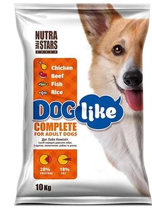 Сухой корм nutra five stars "dog like complete" 10 кг