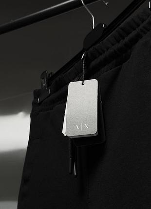 Мужские шорты armani exchange, черные шорты армани на лето, брендовые шорты черного цвета