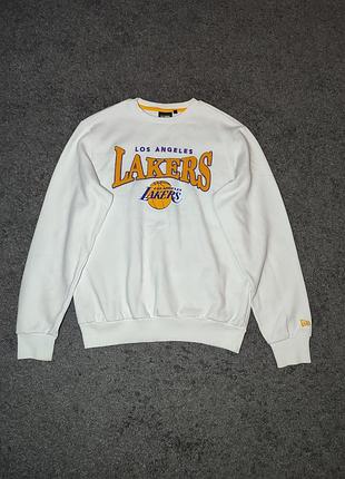 Свитшот new era nba los angeles lakers arch wordmark crew