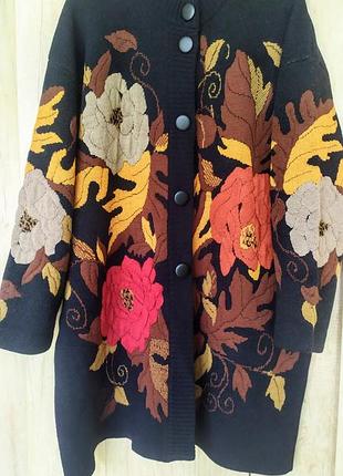 Фабричный кардиган из мериноса (италия, р.3xl/52-58)