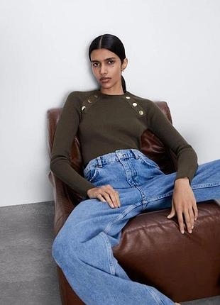 Джемпер в рубчик zara