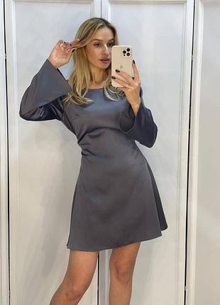 Женское мини-платье из королевского атласа mango в размере s, m в разных цветах