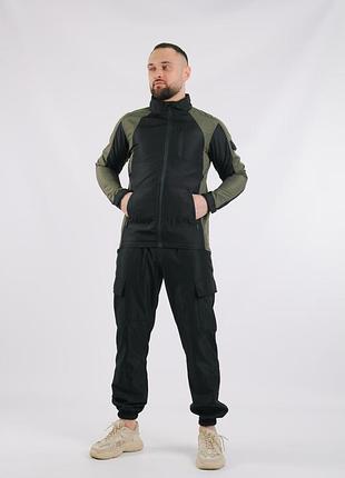 Костюм мужской демисезонный с водооталкивающей ткани куртка soft shell тактические штаны для спорта туризма