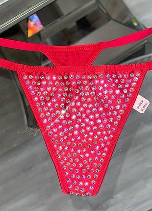 Трусики зі стразами  victoria’s secret