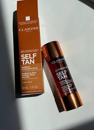 Концентрат для тіла clarins self tan radiance-plus golden glow body booster з ефектом штучної засмаги обьем 30 мл