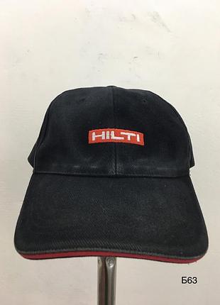 Кепка бейсболка чоловіча/жіноча hilti чорного кольору