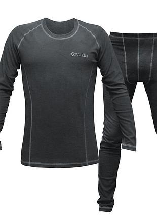 Термобелье мужское зимнее комплект viverra soft warm black xxxl