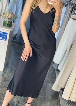 Плаття-комбінація sleep dress, подвійний шовк у розмірі s, m, l у різних кольорах капучино, l