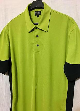 Мужская спортивная футболка polo galvin green (l)