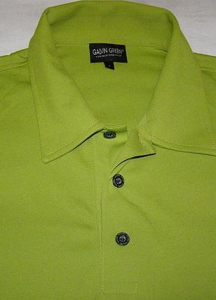 Мужская спортивная футболка polo galvin green (l)