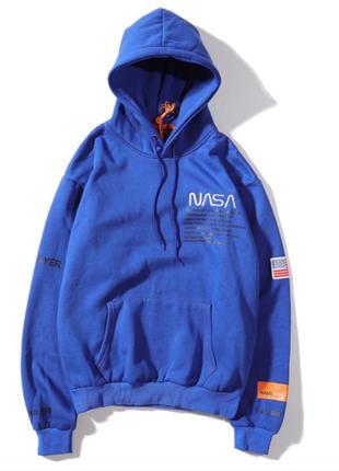 Худі heron preston x nasa blue фліс 2
