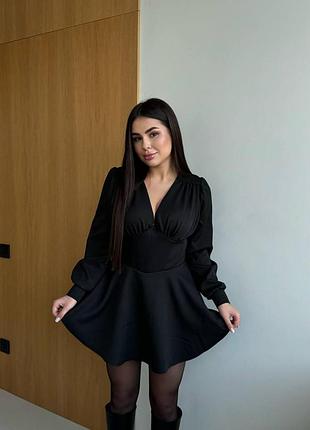 Женское платье-комбинезон с имитацией корсета костюмка