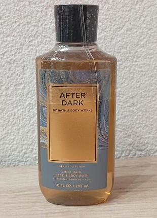 Мужской парфюмированный гель для душа 3 в 1 after dark от bath &amp; body works, 295 мл