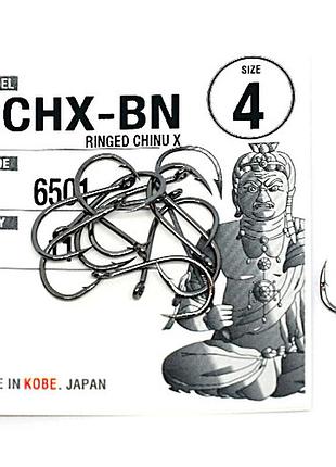 Крючки fudo ringed chinu x black 4 (11 шт.) (fh bn 6501 4)