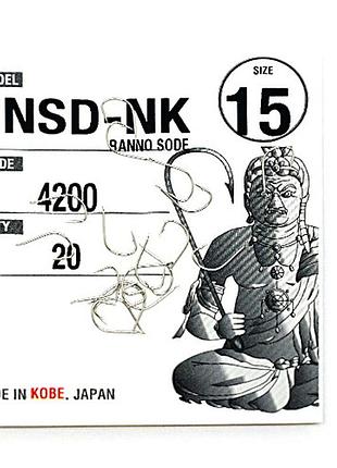 Крючки fudo banno sode nickel 15 (20 шт.) (fhnk420015)