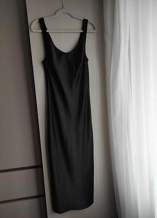 Длинное атласное платье asos