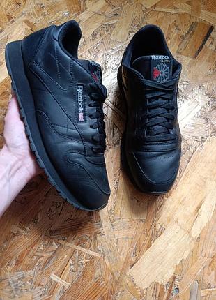 Оригинальные демисезонные кожаные кроссовки reebok classic