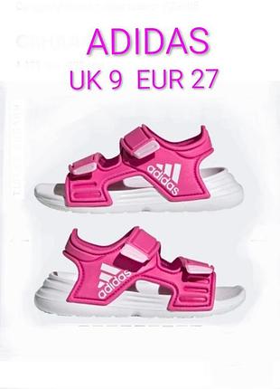 Крутые стильные босоножки сандалии бренда adidas altaswim u9 9 eur 27