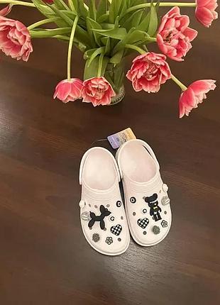 Модні жіночі крокси (crocs-white)