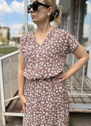 Довга штапельна сукня 48-50,52-54,56-58
