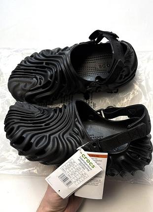 Сабо crocs salehe bembury pollex clog чорні classic pollex крокси відбиток пальця унісекс