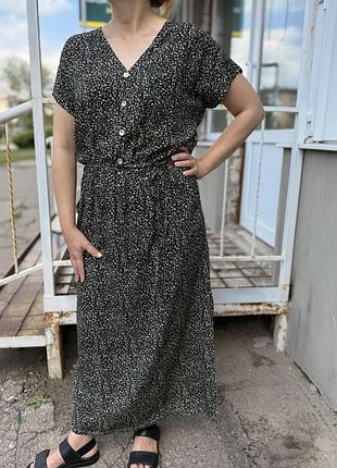Довга штапельна сукня 48-50,52-54,56-58