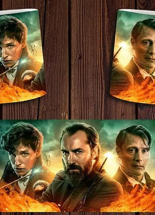 Чашка белая керамическая с принтом "фантастические твари" fantastic beasts abc