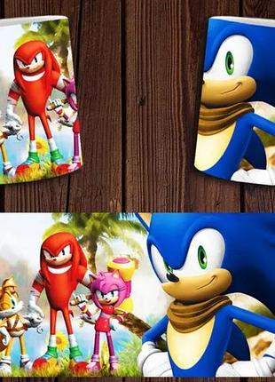 Чашка белая керамическая "sonic" соник abc