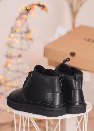 Ugg neumel "leather black" ph угги наложенный платёж купить4 фото