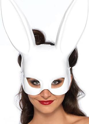 Маска зайчик playboy біла