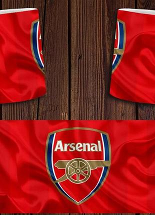 Чашка белая керамическая "фк арсенал" arsenal abc