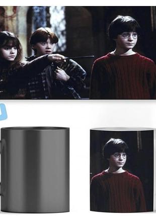 Чашка хамелеон christmas series harry potter гарри поттер abc