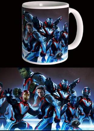 Чашка белая керамическая marvel avergers endgame "мстители финал" abc