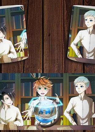 Чашка белая керамическая "обещанный неверленд" the promised neverland abc
