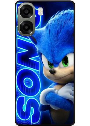 Силіконовий бампер чохол для oppo a6x з малюнком соник sonik