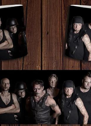 Чашка белая керамическая "rammstein" рамштайн abc