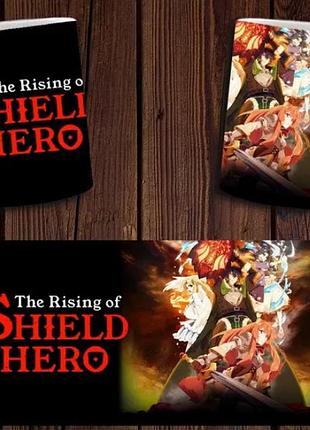 Чашка белая керамическая "восхождение героя щита" the rising of the shield hero abc