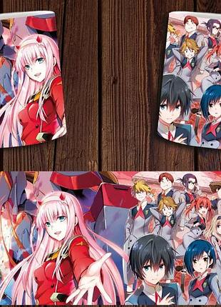 Чашка белая керамическая "любимый во франксе" darling in the franxx abc