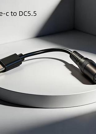 Переходник usb type-c на dc 5.5 мм sd-11m