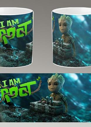 Чашка белая керамическая "грут" groot abc