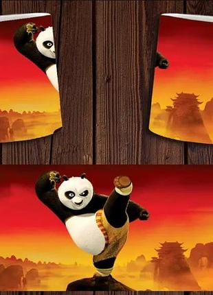 Чашка белая керамическая "кунг-фу панда" kung fu panda abc