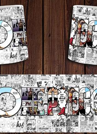 Чашка белая керамическая "ван пис" one piece abc