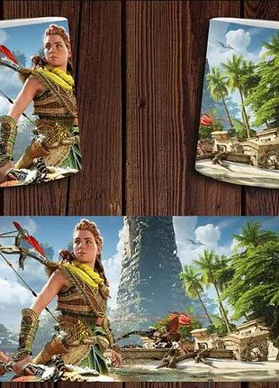 Чашка белая керамическая с принтом horizon forbidden west запретный запад abc