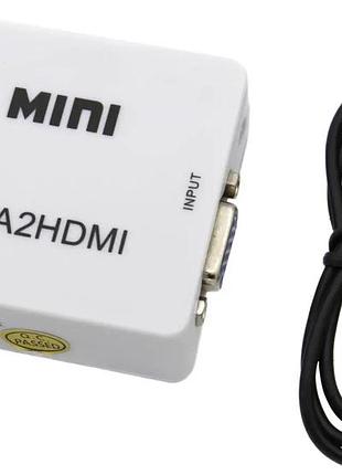 Конвертер - адаптер перехідник vga - hdmi авс