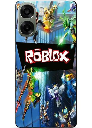 Силіконовий чохол бампер для oppo a6x з картинкою roblox роблокс