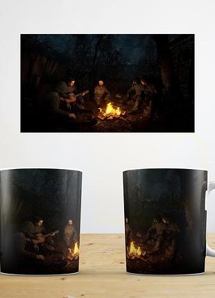 Чашка з прінтом фото stalker 2 керамічна сталкер серце чорнобиля abc