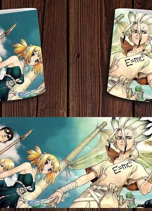 Чашка белая керамическая "доктор стоун"dr. stone abc