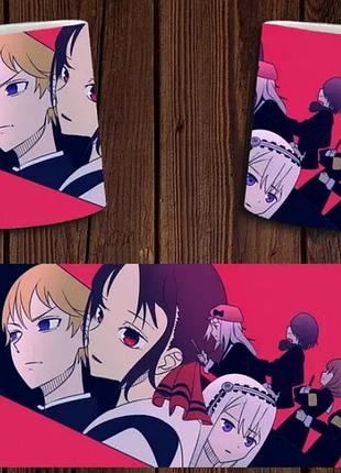 Чашка белая керамическая с принтом аниме "kaguya sama: love is war" пані кагуя: у коханні як на війні abc