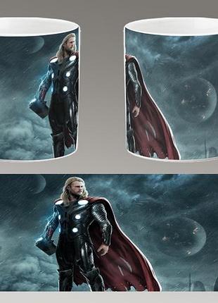 Чашка біла керамічна "тор" thor abc